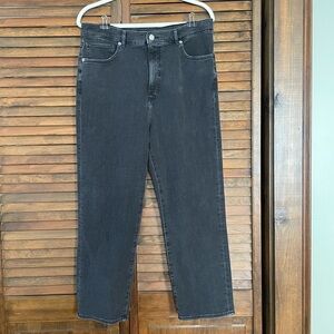 Express Dark Grey Super High Rise Straight Jeans size Women’s 14